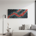 The Red Sea Wood Mosaic Wall Decor