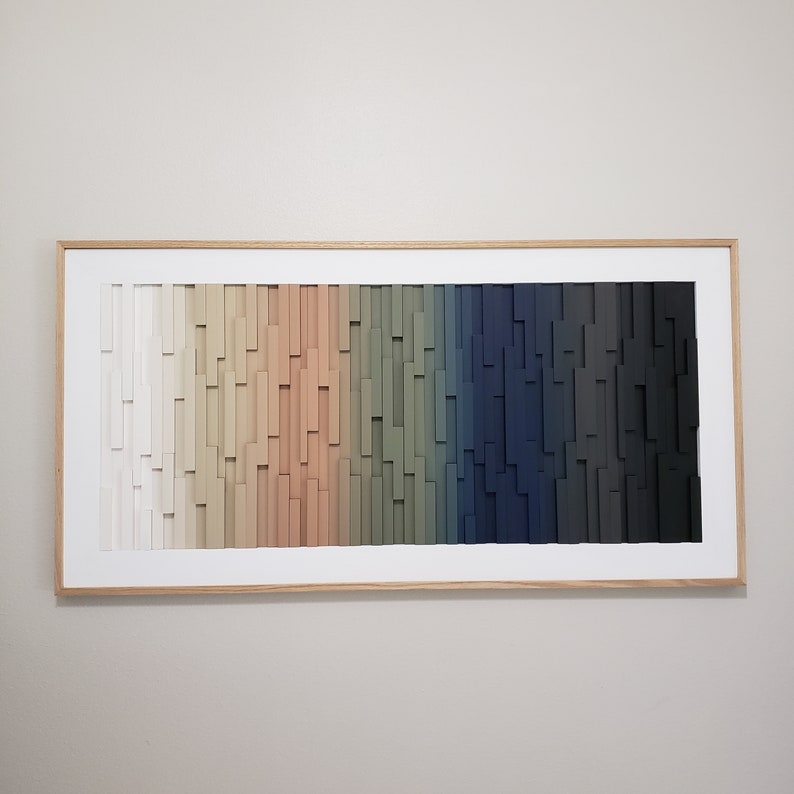 Spectrum Elevation Plank Wood Mosaic Wall Decor