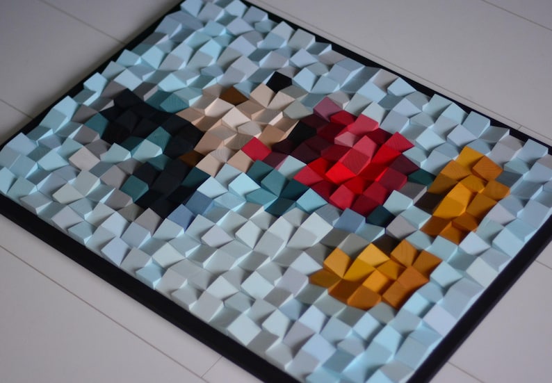 Mickey Mouse Wood Mosaic Wall Decor