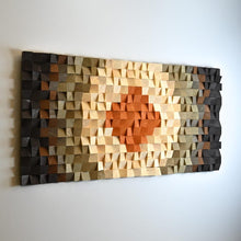 Load image into Gallery viewer, Sound Absorbing Art for Living Room Wood Mosaic Wall Decor
