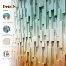 Load image into Gallery viewer, Aurora Cascade Plank Wood Mosaic Wall Decor
