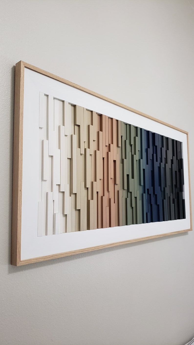 Spectrum Elevation Plank Wood Mosaic Wall Decor