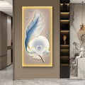 Enchanting White Swan Crystal Painting With LED