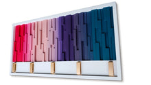 Load image into Gallery viewer, PrismWave Wall Hook Rack Plank Wood Mosaic Wall Decor
