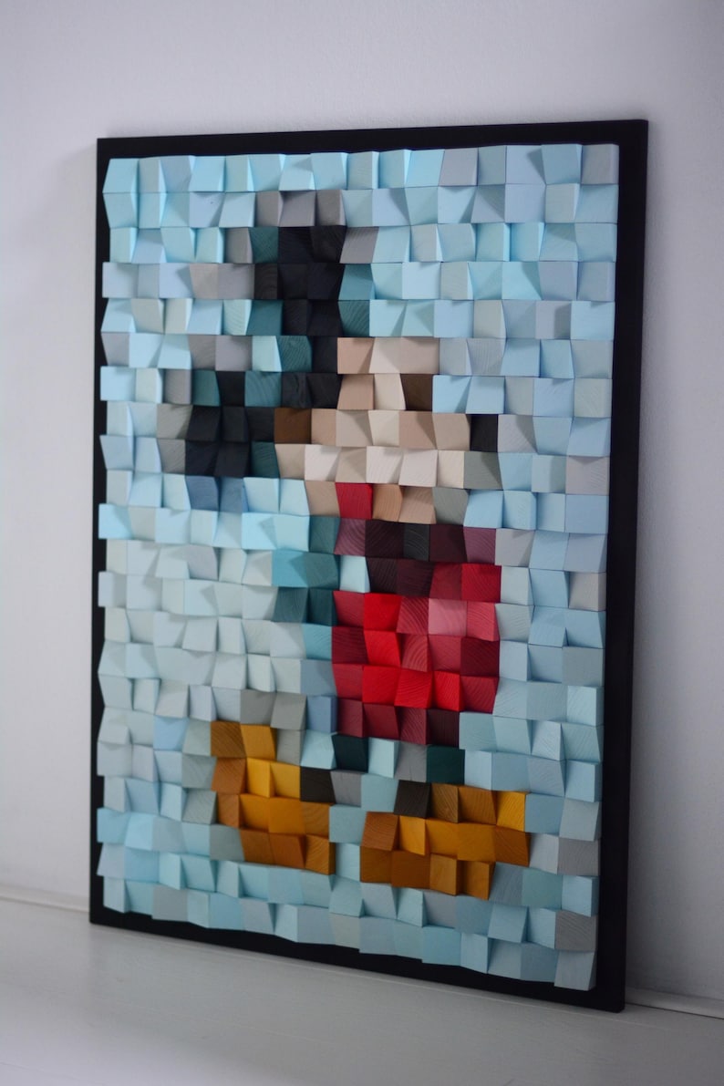 Mickey Mouse Wood Mosaic Wall Decor