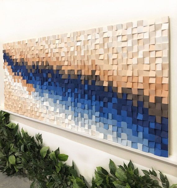 Nature and Feeling Wood Mosaic Wall Decor