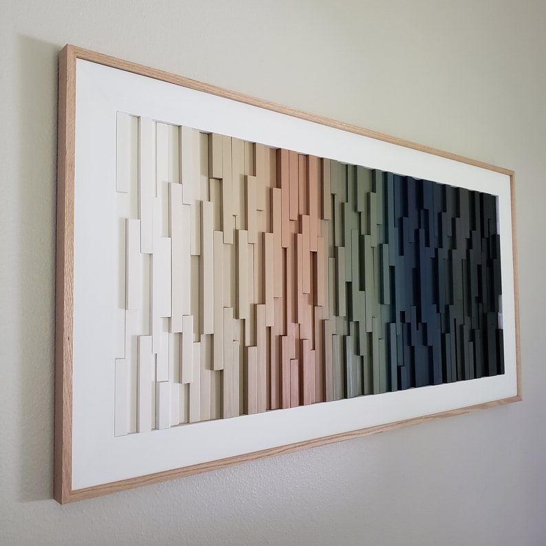 Spectrum Elevation Plank Wood Mosaic Wall Decor