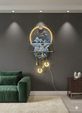Bluestone Illuminated Wall Decor – Mountain & Waterfall Scene