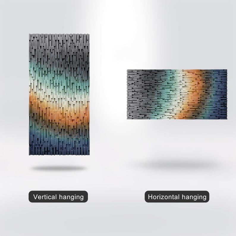 Aurora Cascade Plank Wood Mosaic Wall Decor