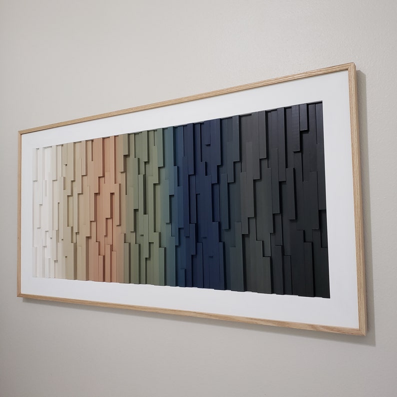 Spectrum Elevation Plank Wood Mosaic Wall Decor