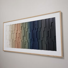 Load image into Gallery viewer, Spectrum Elevation Plank Wood Mosaic Wall Decor
