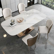 Load image into Gallery viewer, Luxury Italian Style Stainless Steel Rose Gold Dinning Table
