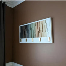 Load image into Gallery viewer, Nordic Spectrum Wall Hook Rack Plank Wood Mosaic Wall Decor
