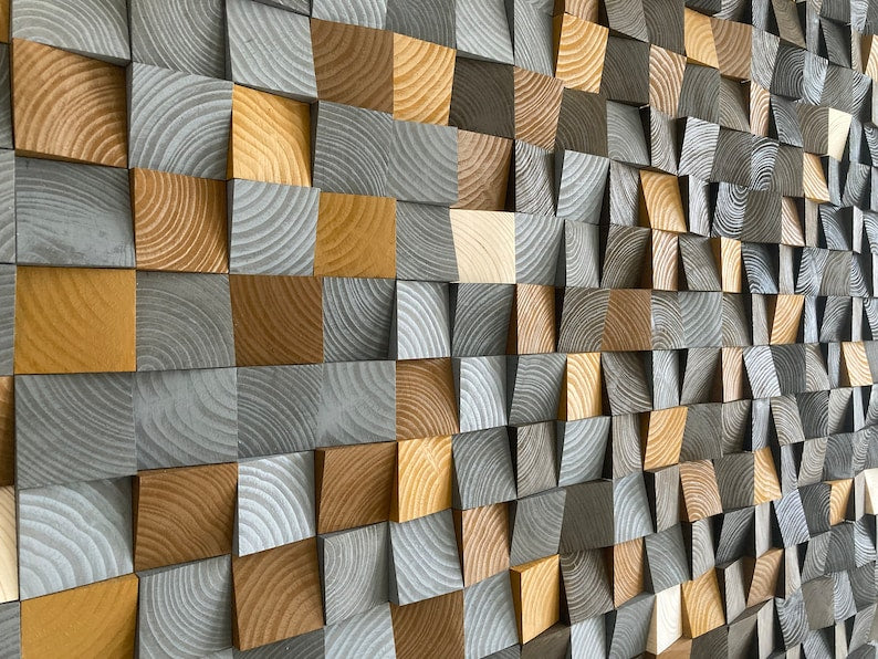 Mosaic Fusion Wood Mosaic Wall Decor