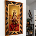 Mahalakshmi Divine Prosperity Wood Mosaic Wall Art