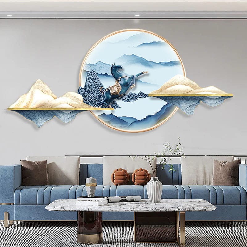 Modern Crystal Wall Art For Wall Decor With Led Light