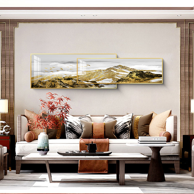 Majestic Horizon Dual-Frame Crystal Wall Art