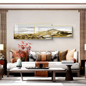 Majestic Horizon Dual-Frame Crystal Wall Art