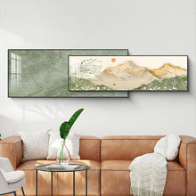Load image into Gallery viewer, Tranquil Bloom Dual-Frame Crystal Wall Art
