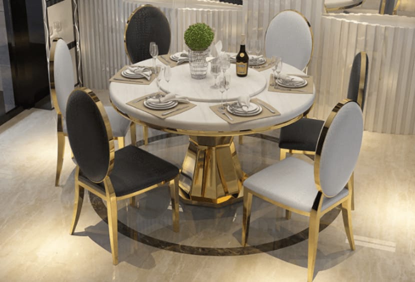 Noir Royale Marble Dining Table