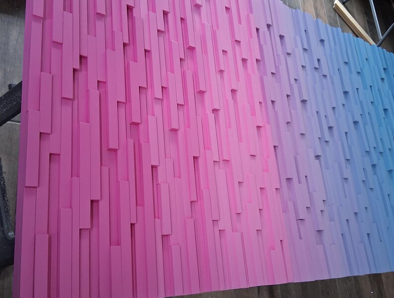 Twilight Fusion Plank Wood Mosaic Wall Decor