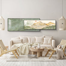 Load image into Gallery viewer, Tranquil Bloom Dual-Frame Crystal Wall Art
