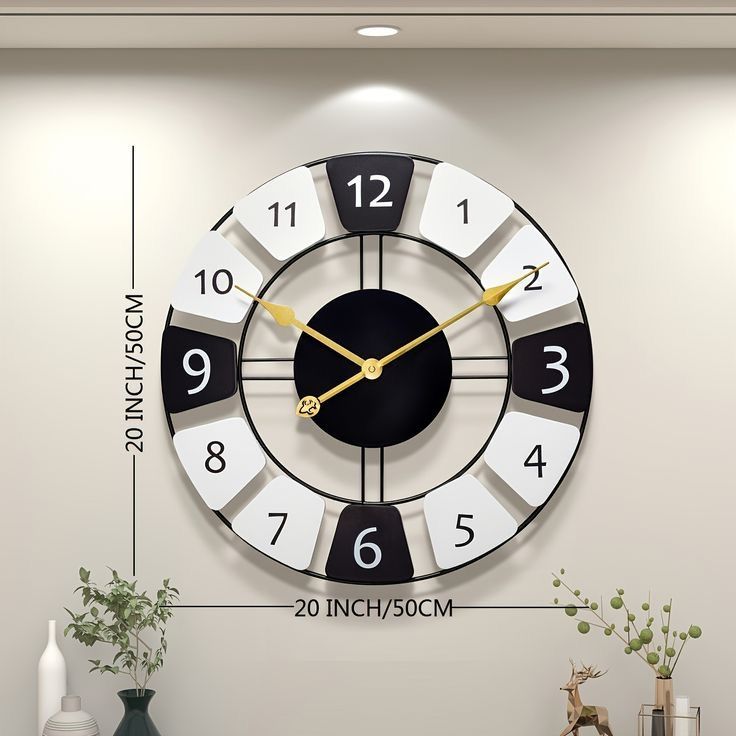 Monochrome Majesty Wall Clock