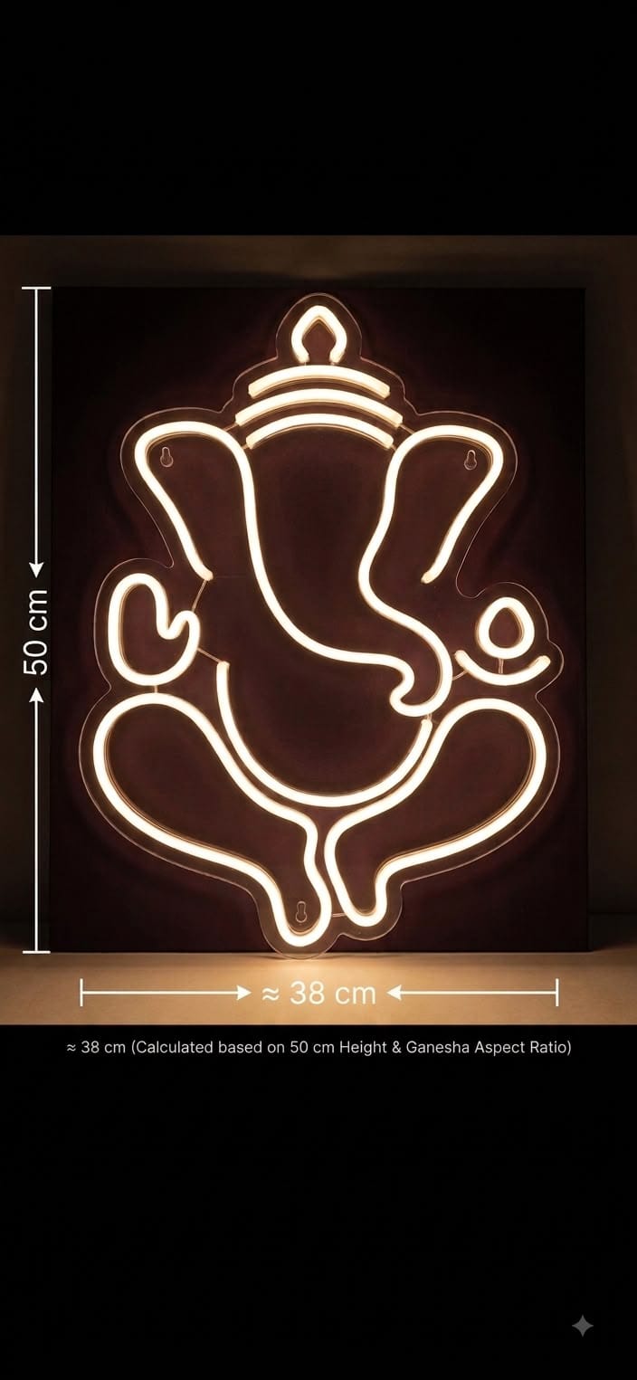 Divine Glow Ganesha Neon