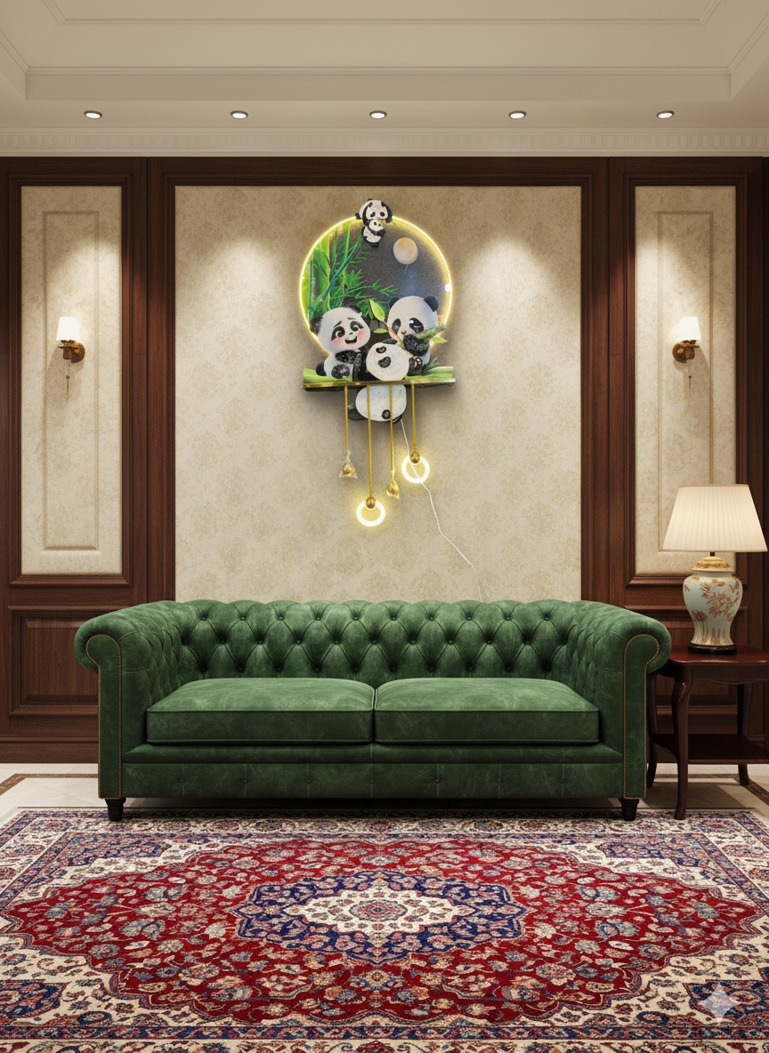 Cute Panda Design Wall Decor