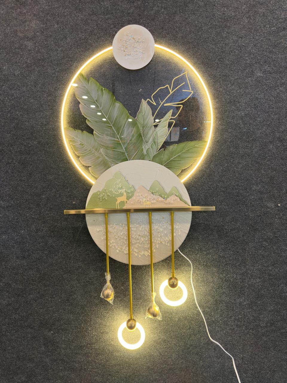 Nature Love with Deer Design Wall Decor