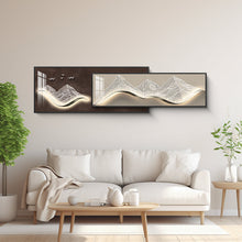 Load image into Gallery viewer, Waves of Serenity Dual-Frame Crystal Wall Art
