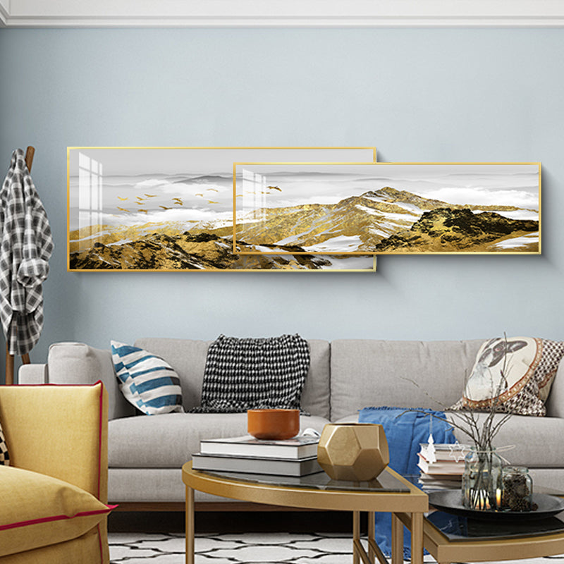 Majestic Horizon Dual-Frame Crystal Wall Art