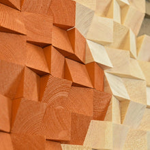 Load image into Gallery viewer, Sound Absorbing Art for Living Room Wood Mosaic Wall Decor

