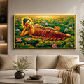 Reclining Buddha Crystal Painting With LED