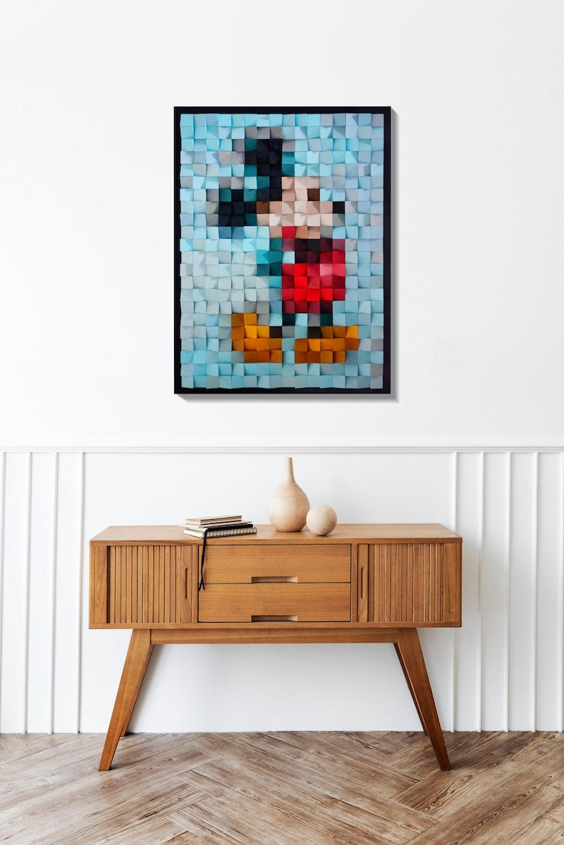 Mickey Mouse Wood Mosaic Wall Decor