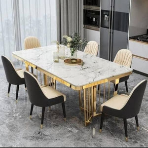 New Design Golden Dinning Table