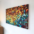 Prism Wood Mosaic Wall Decor