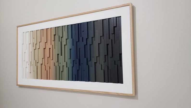 Spectrum Elevation Plank Wood Mosaic Wall Decor