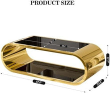 Load image into Gallery viewer, Luxury Coffee Table With Gold Metal Base
