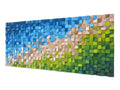 Green Valley Wood Mosaic Wall Decor
