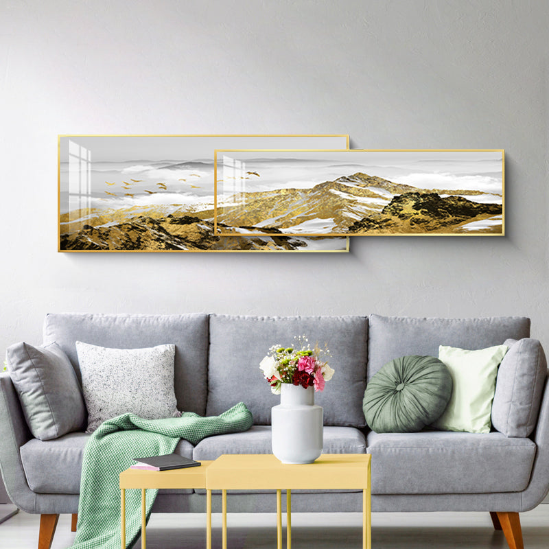 Majestic Horizon Dual-Frame Crystal Wall Art