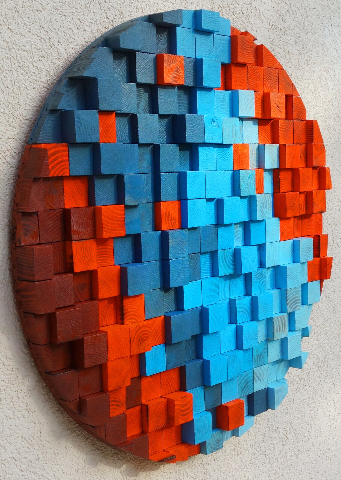 Welcome To Mars Wood Wall Art Wood Mosaic Wall Decor