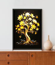 Load image into Gallery viewer, Golden Tree Acrylic LED Light Wall Art

