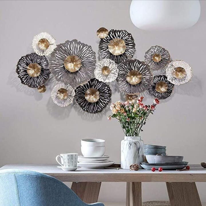 Lovely Desert Rose Metal Wall Hanging