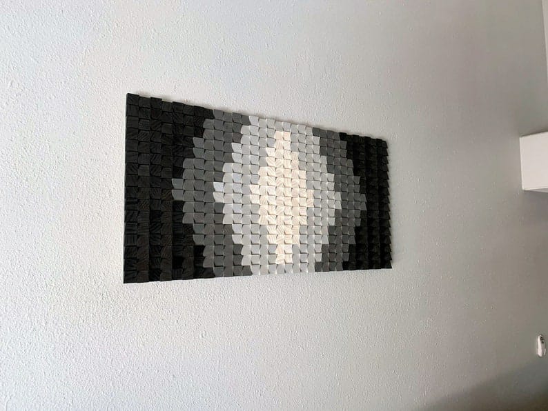 The Black Eye Wood Mosaic Wall Decor