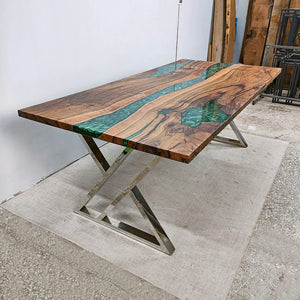 Forest Love Epoxy Resin Dining Table