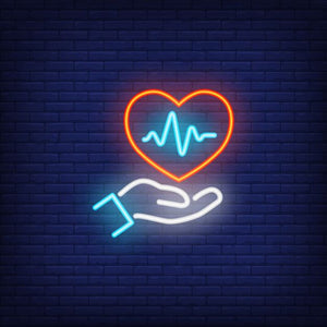 LOVE BEAT NEON WALL ART