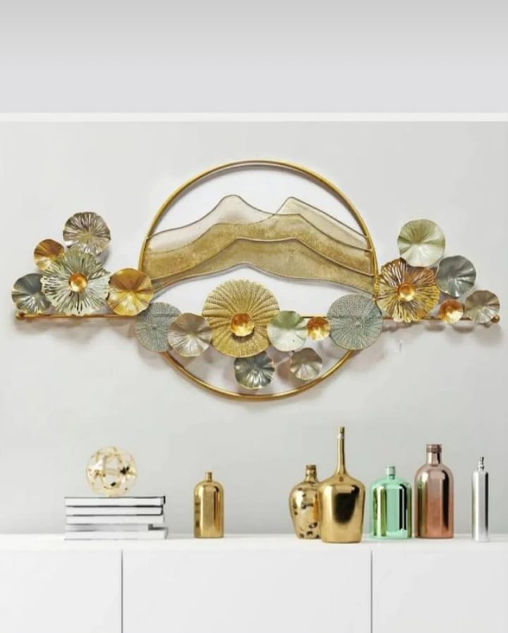 Amazing Floral Fantasy Metal Wall Hanging