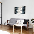 Gray Tone Wood Mosaic Wall Decor