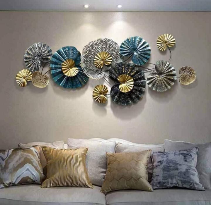 Mesmerizing Blue Pearl Metal Wall Hanging